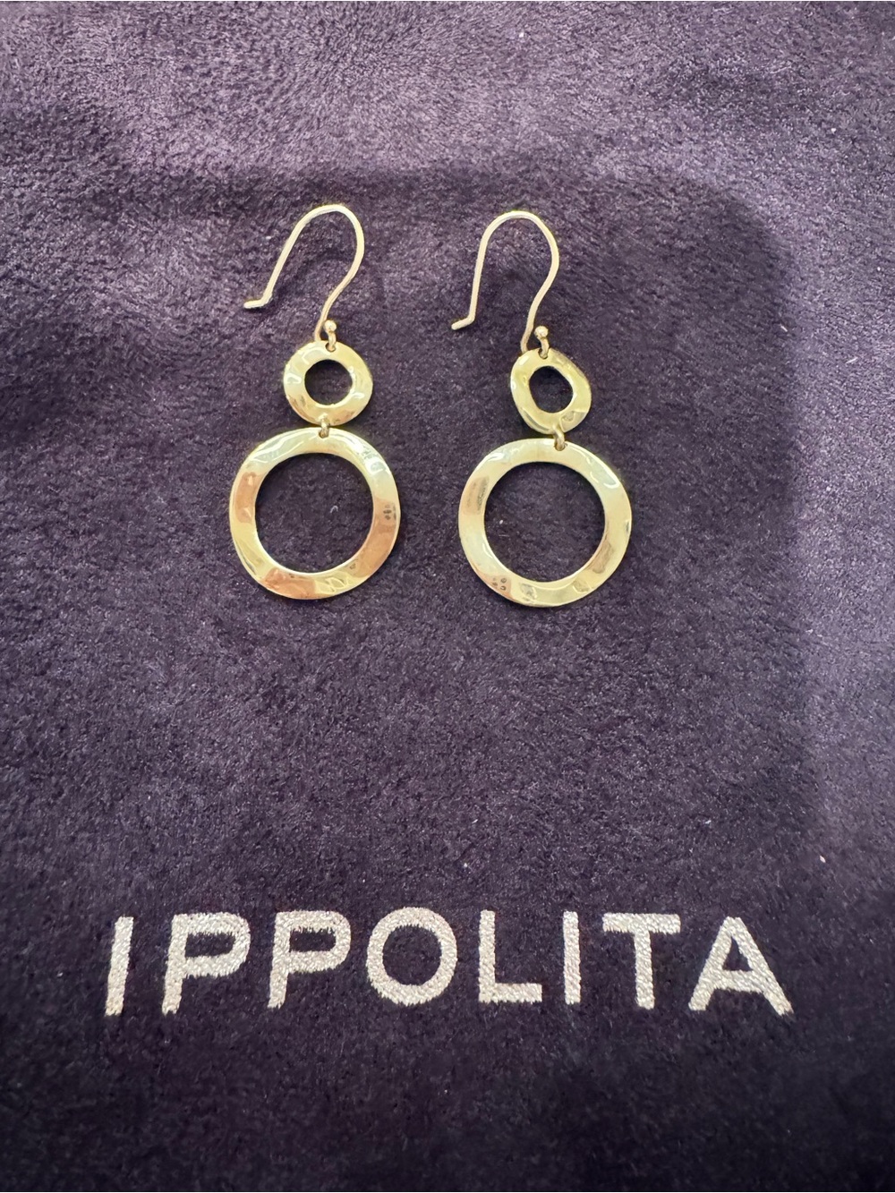Ippolita classico 18k yellow gold drop earrings
